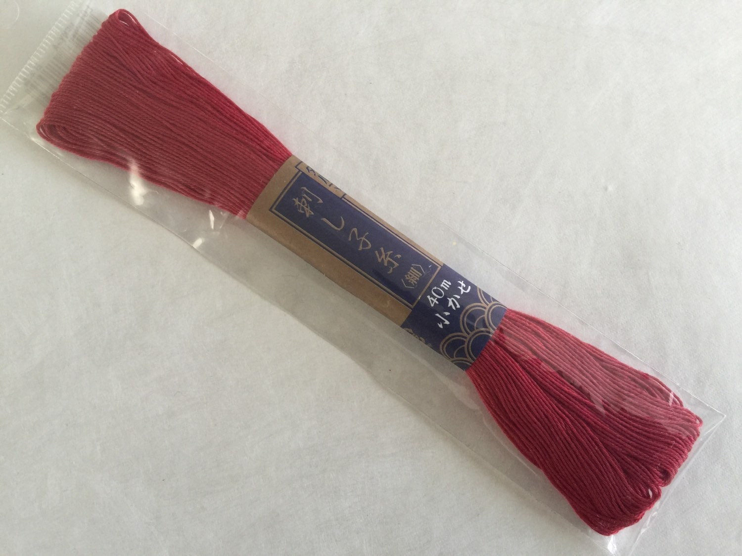 Yokota - Cotton Sashiko Thread 40m Skein - #7 Rose Red