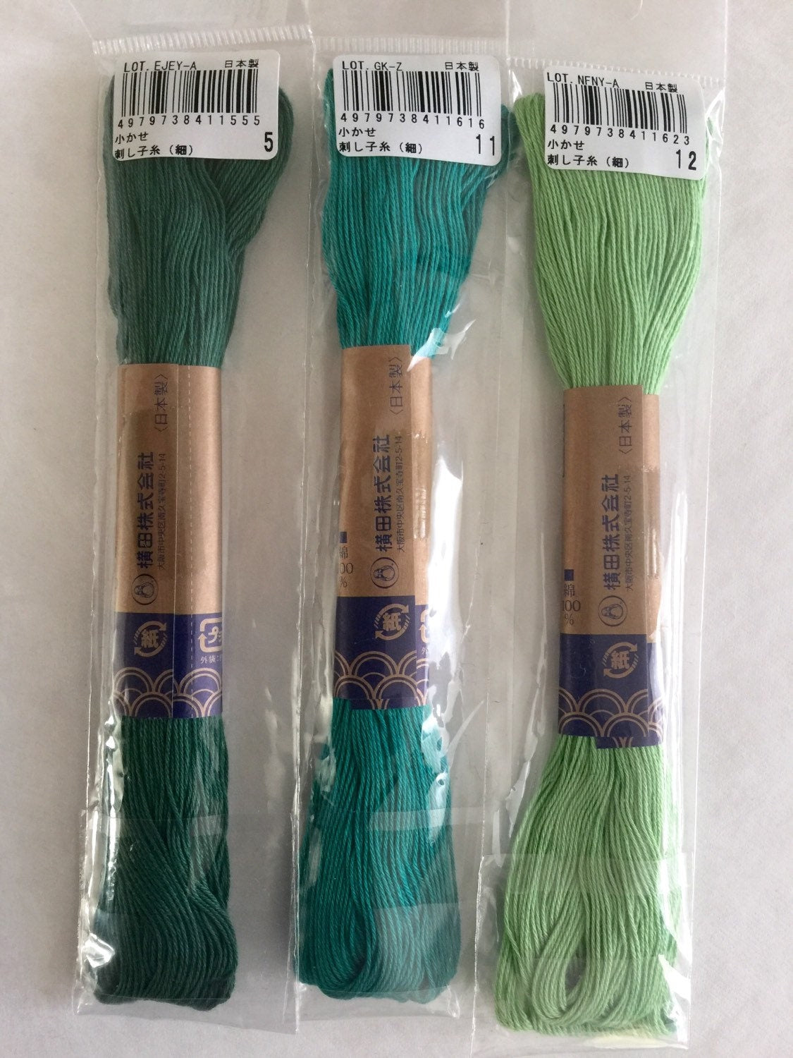 Yokota - Cotton Sashiko Thread 40m Skein - #5 Dark Green