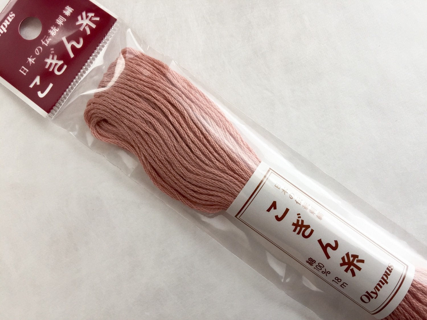 Olympus - Cotton Kogin Thread 18m Skein - #163 Dusty Pink