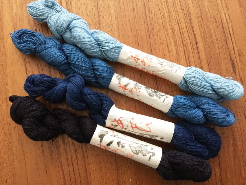 Aizenkobo - Cotton Sashiko Thread 130m Skein - #17 Light Indigo