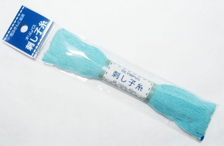 Olympus #8 ROBINS EGG BLUE Japanese Cotton Sashiko thread 20 meter skein