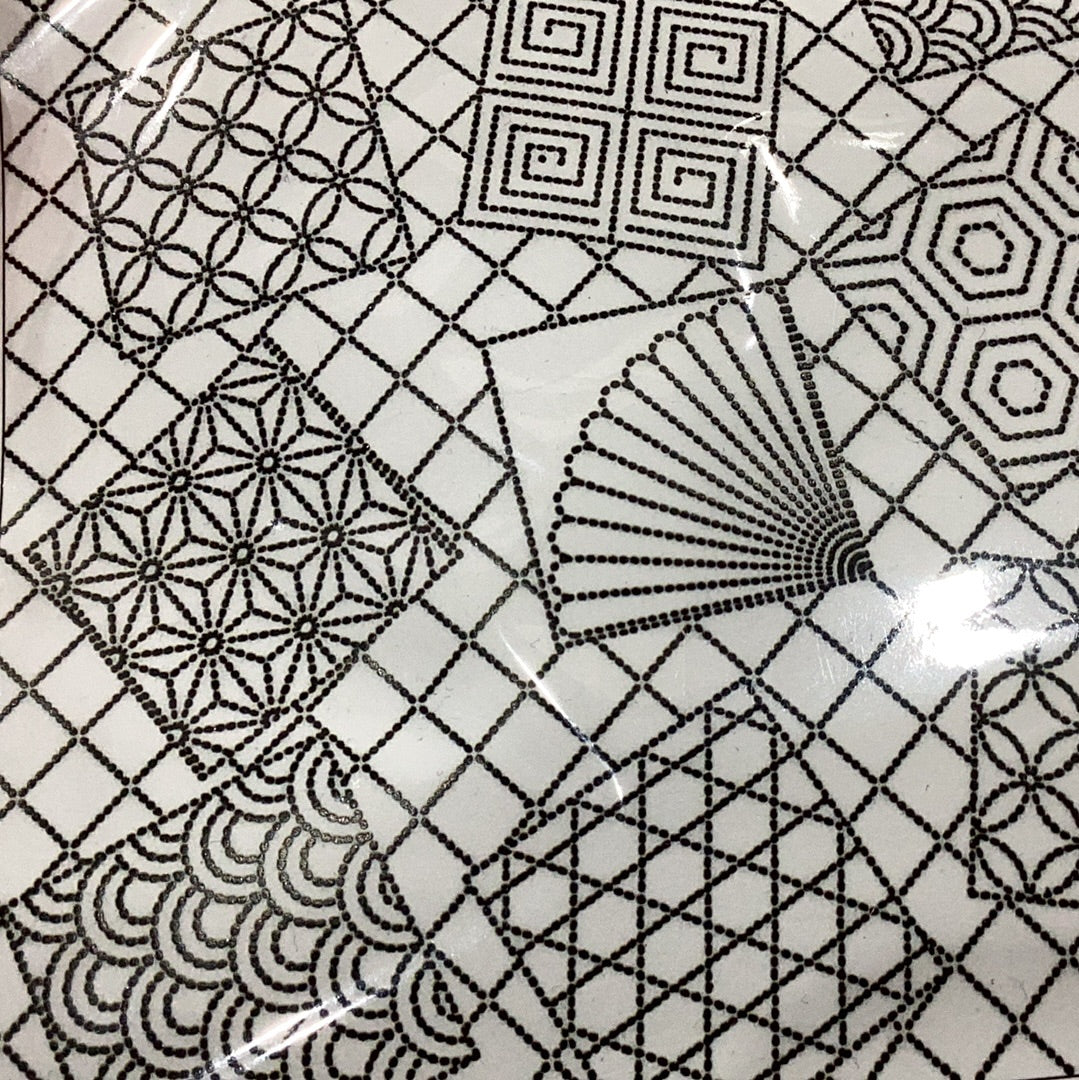 Orimono Imports - Tumbling Blocks Sashiko Washout Fabric Panel
