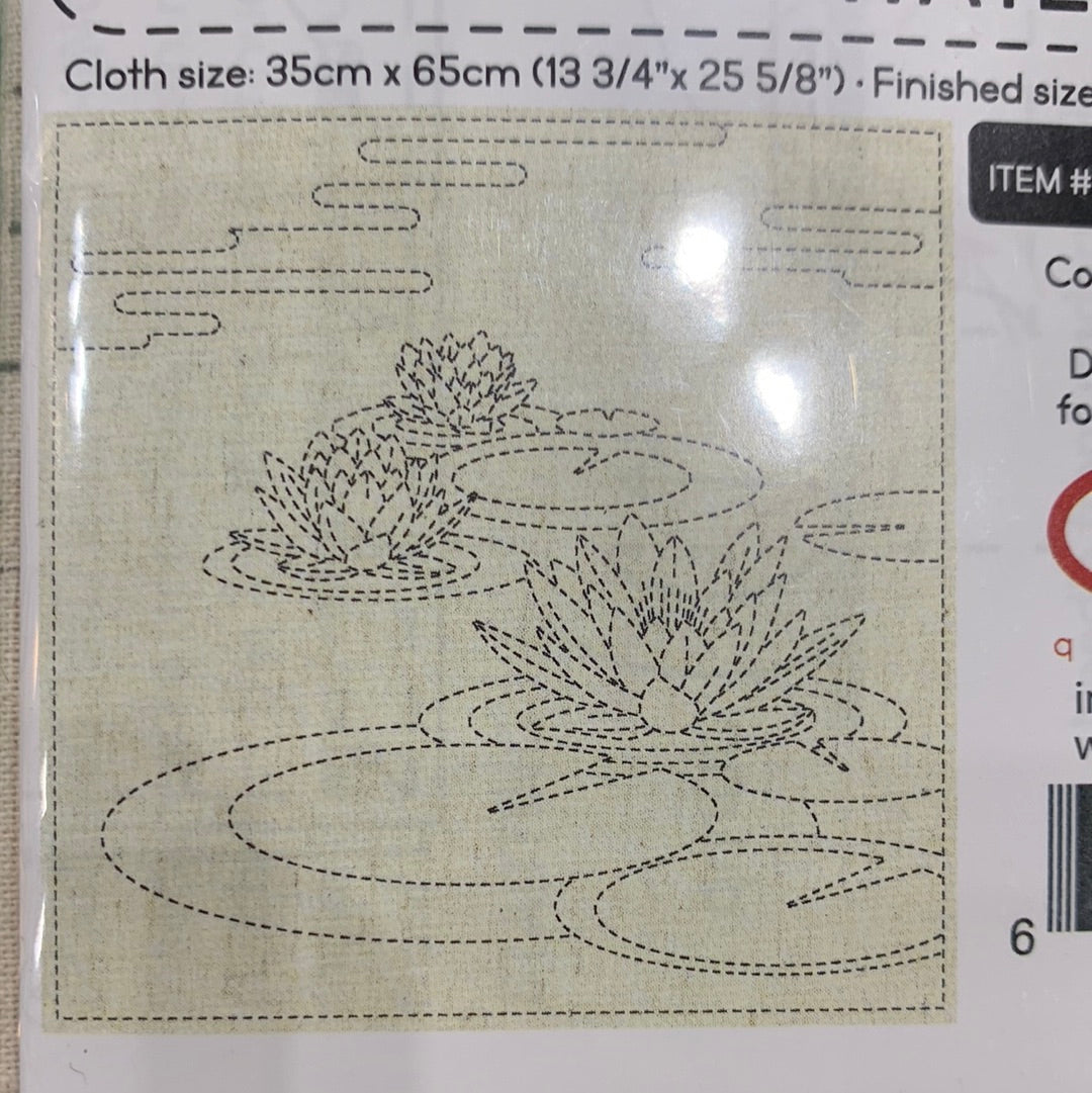 QH Textiles - Water Lily Sashiko Sampler