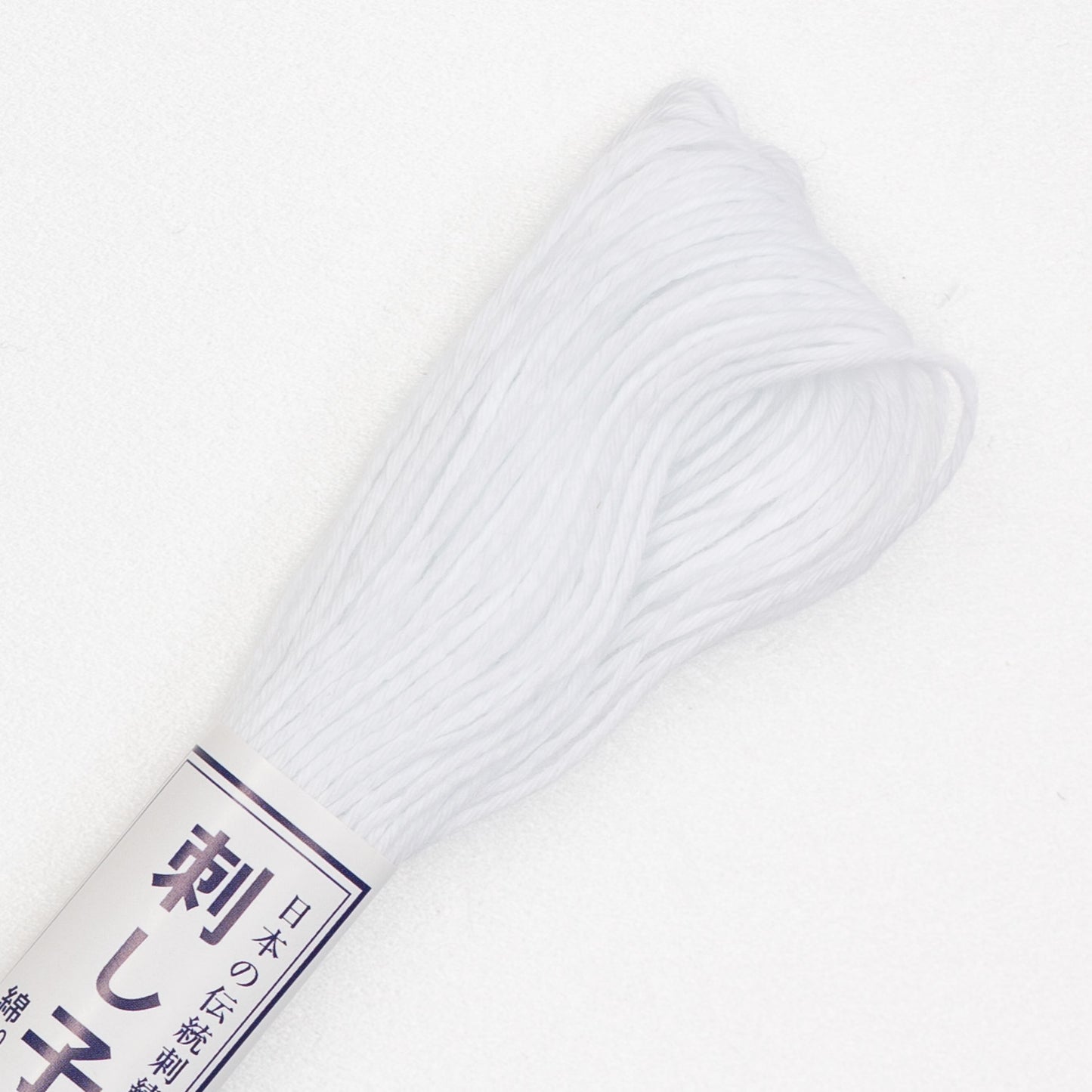 Olympus #1 BRIGHT WHITE Japanese Cotton Sashiko thread 20 meter skein