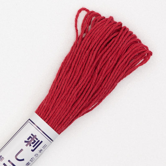 Olympus #12 CRANBERRY RED Japanese Cotton Sashiko thread 20 meter skein