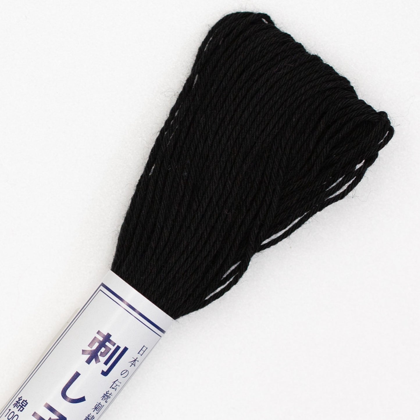 Olympus #20 BLACK Japanese Cotton Sashiko thread 20 meter skein
