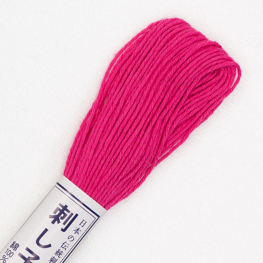 Olympus #21 NEON PINK Japanese Cotton sashiko thread 20 meter skein