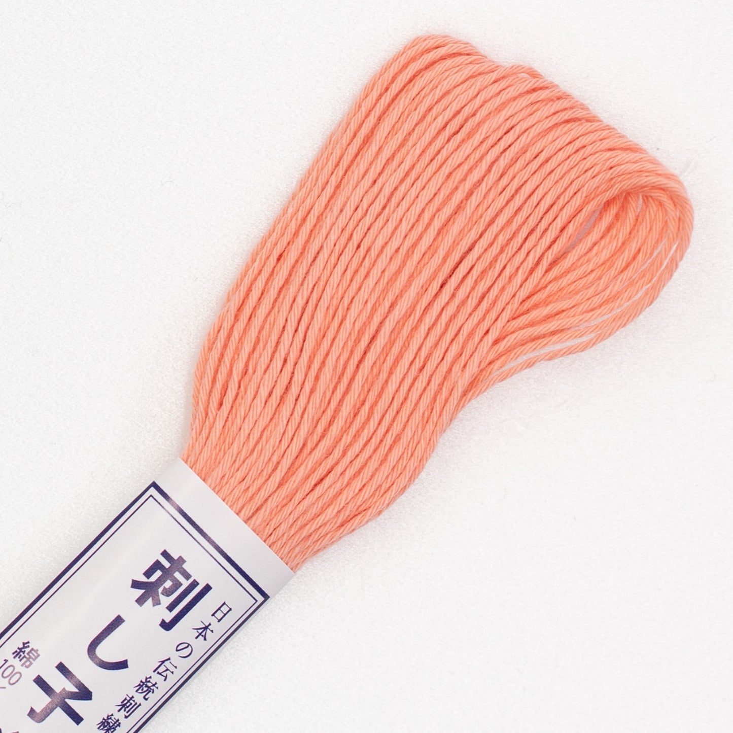 Olympus #25 PEACH Japanese Cotton Sashiko thread 20 meter skein