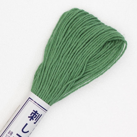 Olympus #7 GREEN Japanese Cotton Sashiko thread 20 meter skein