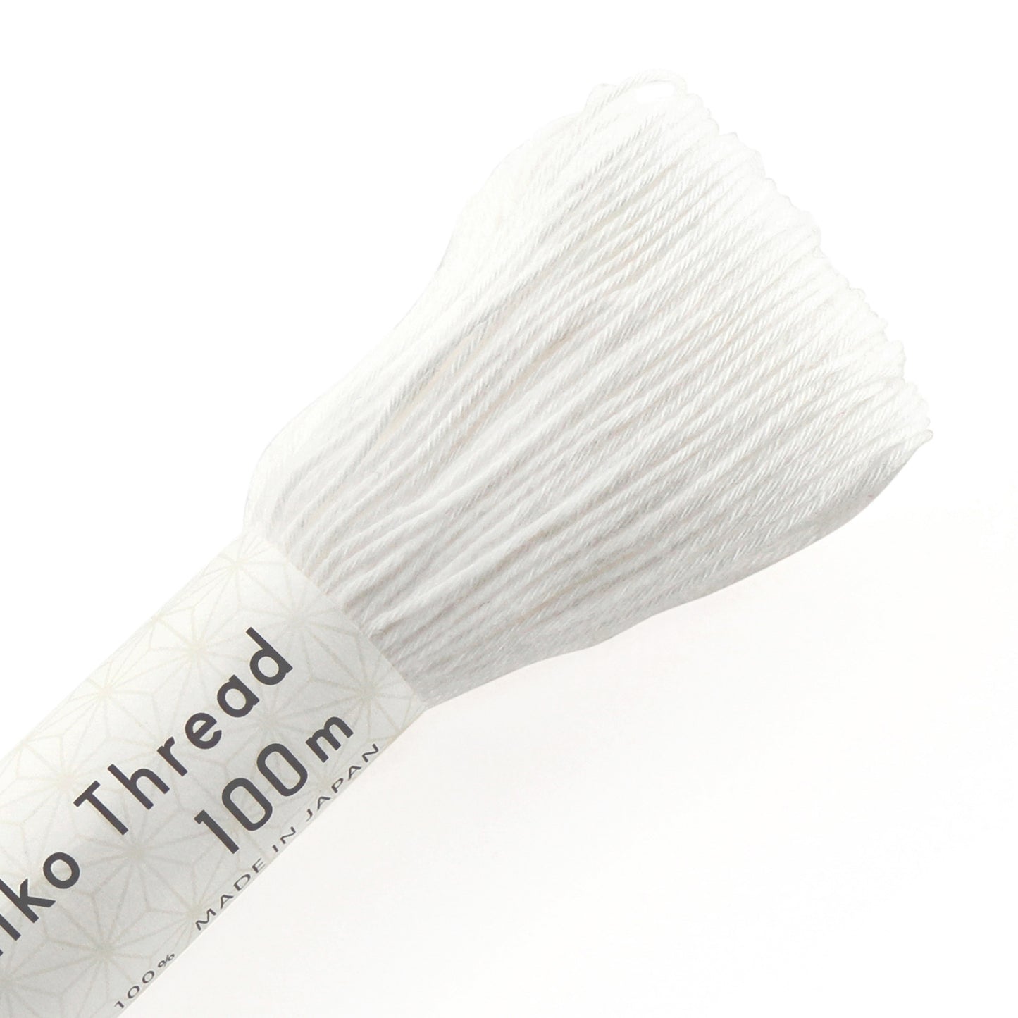 Olympus #101 Japanese Cotton Sashiko thread WHITE 100 meter skein